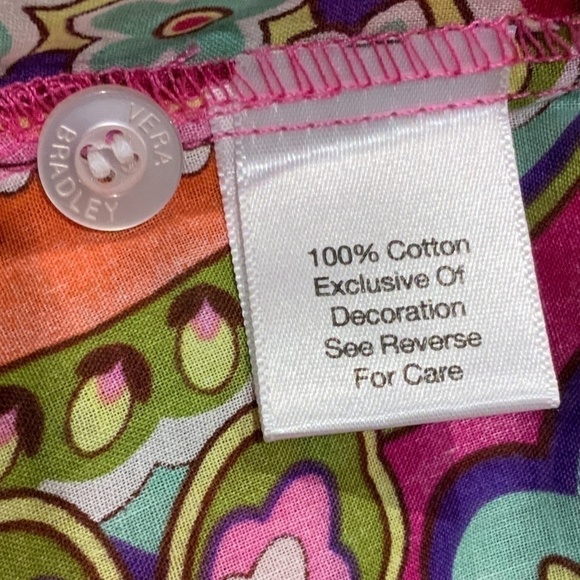 Vera Bradley Floral Paisley Top - EUC - Picture 6 of 8